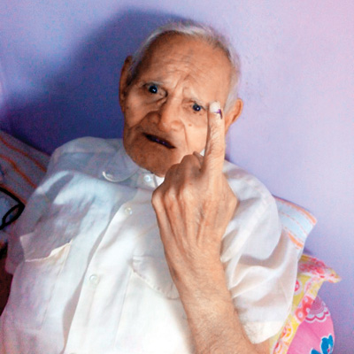 97-year-old Matunga voter gets 100/100 for commitment - 400 x 400 jpeg 55kB