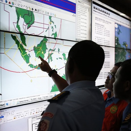 Indonesia recovers 40 bodies at sea from missing AirAsia jet.