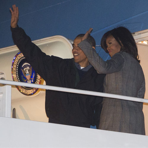 US President Barack Obama leaves for three day visit to India.