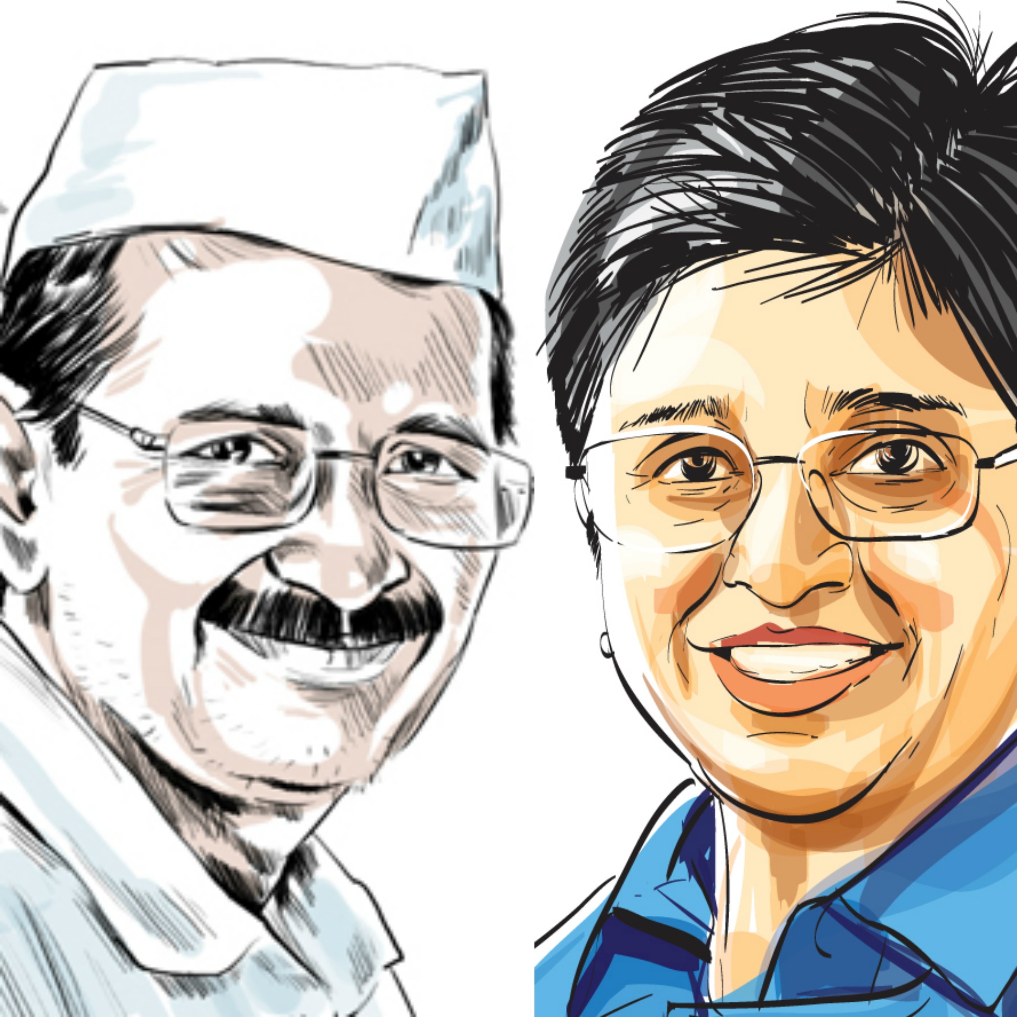 Arvind Kejriwal taunts Kiran Bedi over new BJP ad | Latest News.