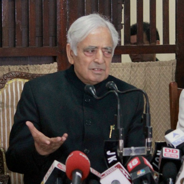 No option other than talks with Pakistan: Mufti Mohammad Sayeed on.