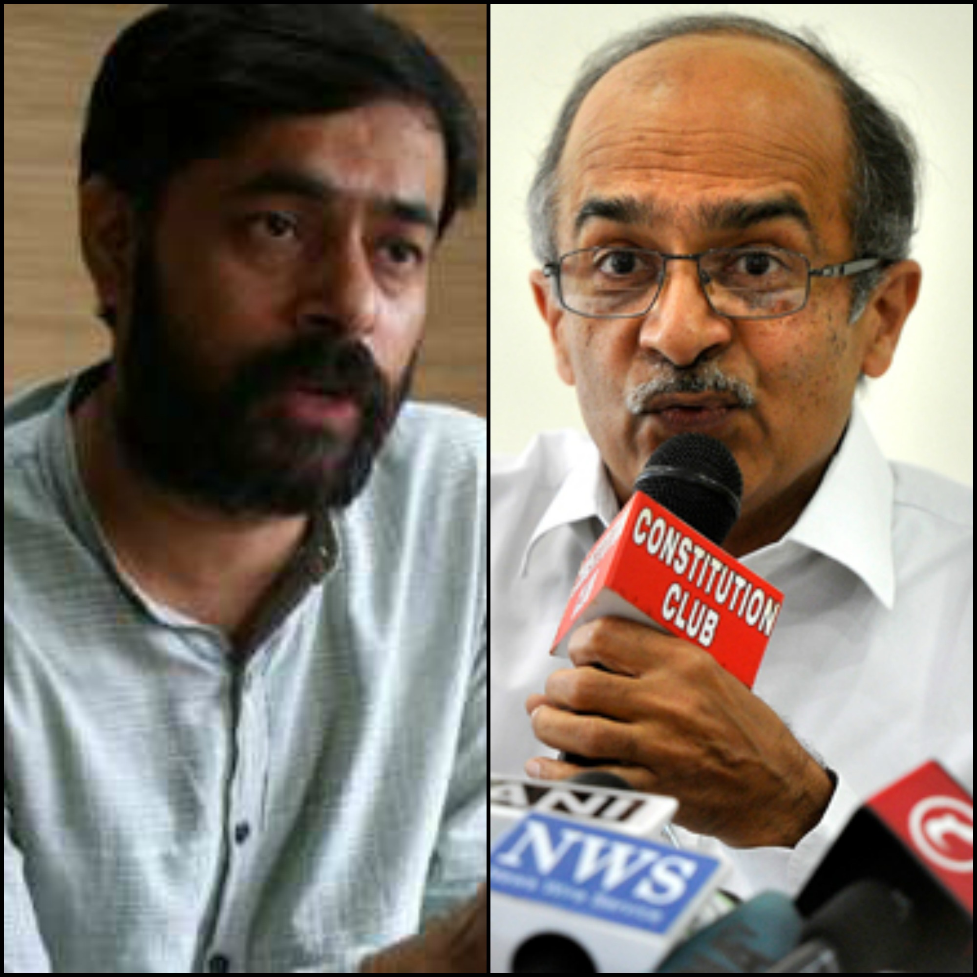 AAP MP demands expulsion of Yogendra Yadav and Prashant Bhushan.