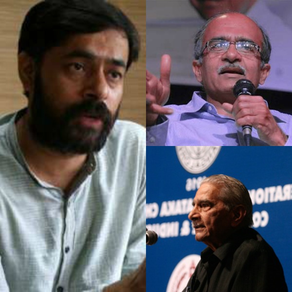 Yogendra Yadav, Prashant Bhushan worked towards Delhi poll defeat.