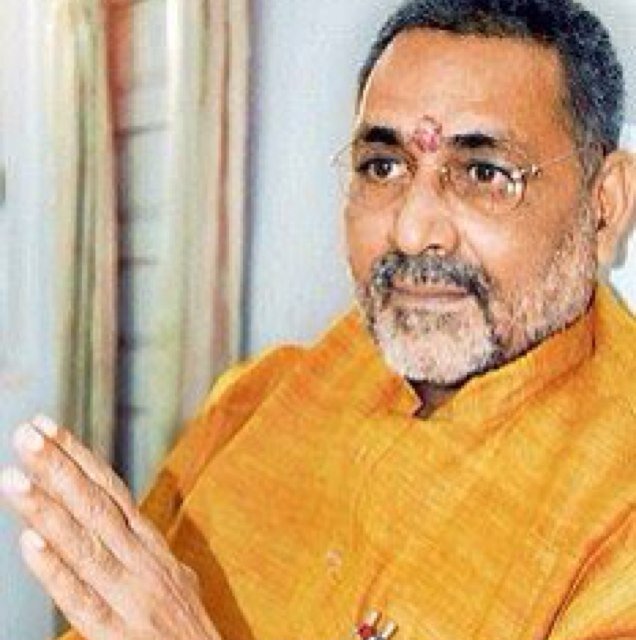 Union Minister Giriraj Singh makes racist comment on Sonia Gandhi.