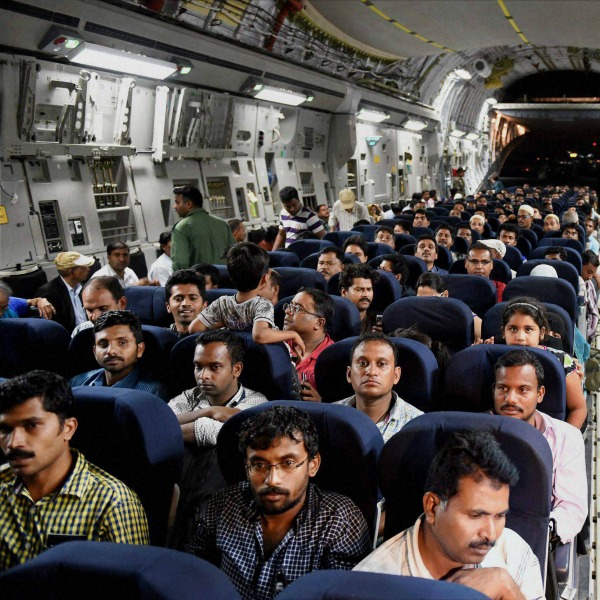 Operation Raahat: Evacuation of another batch of 300 Indians in.