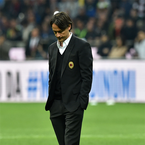 Football: Inzaghi on brink of becoming latest Milan victim.
