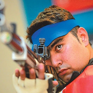 Gagan Narang on Saturday won the bronze medal in the 50m Rifle Prone Event ...