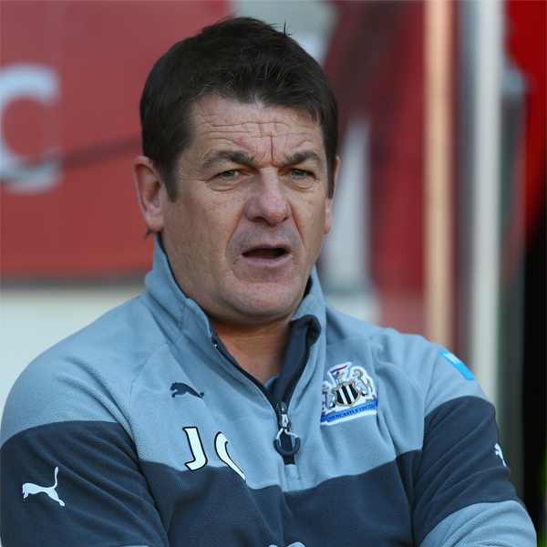 Newcastle United manager John Carver is attempting to wrap his players in a ...