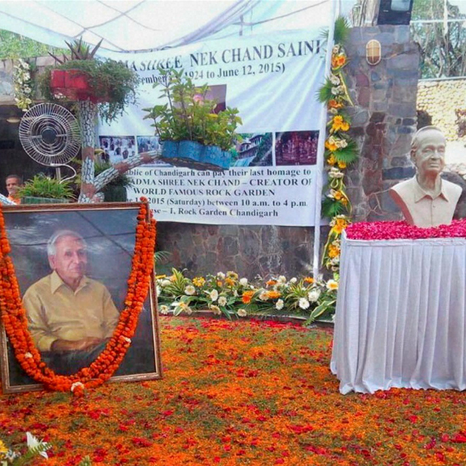 Chandigarh: Rock Garden creator Nek Chand cremated with ... - 658 x 658 jpeg 415kB