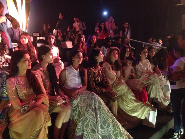 Impressive front row for Abu Jani & Sandeep Khosla's show at Lakme Fashion Week 2015