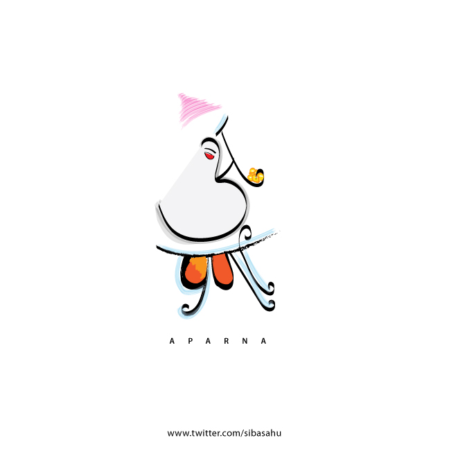 Aparna: Artist converts Indian names into clever Ganesh illustrations