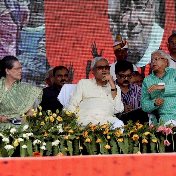 Sonia Gandhi, Lalu Prasad, Nitish Kumar