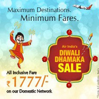 Air India's  'Diwali Dhamaka' Sale: Fares Start at Rs. 1777 - NDTV