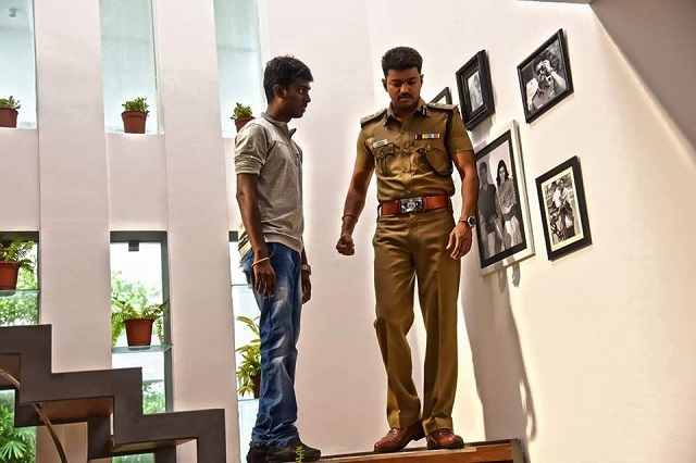 Atlee and VIjay on set