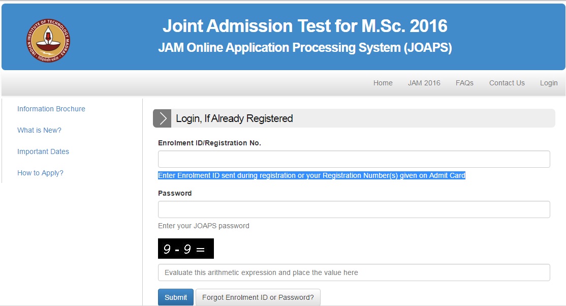 JAM 2016 result declared; check joaps.iitm.ac.in