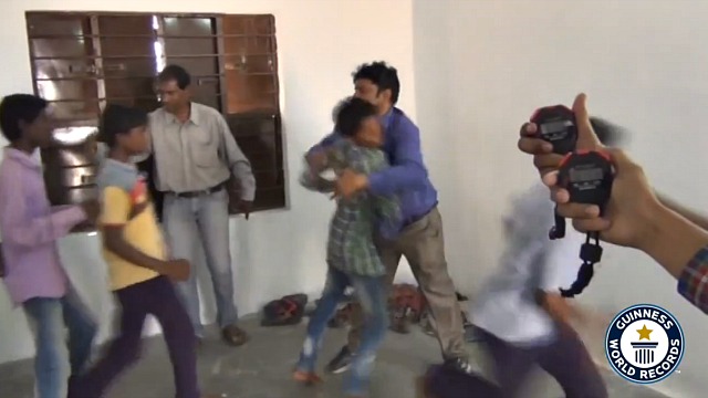 Hilarious hug-a-thon: Watch Krishna Kumar break world ... - 640 x 360 jpeg 48kB