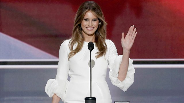 was melania readin a prompter