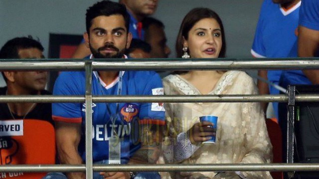 entertainment report pictures anushka sharma virat kohli spotted watching match entertainment report pictures anushka sharma virat kohli spotted watching match