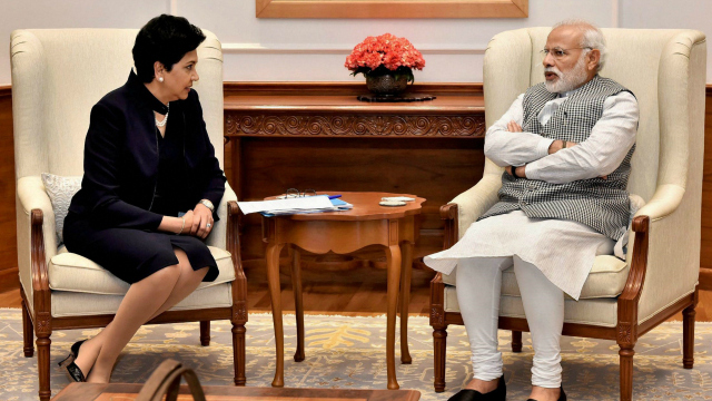 Indra Nooyi meets PM Modi,  says Pepsico to use more Indian-grown fruit juice in beverages - Daily News Analysis