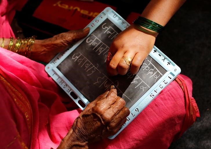 Janabai Sex - Age no bar: elderly Indian women go to school for first time