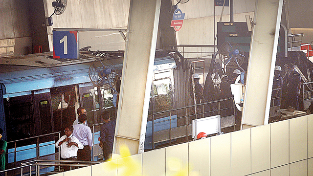 Burnt coaches yet to be moved