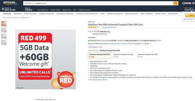 Now, buy Vodafone and Airtel SIM cards on Amazon. Here's how to purchase - Times Now