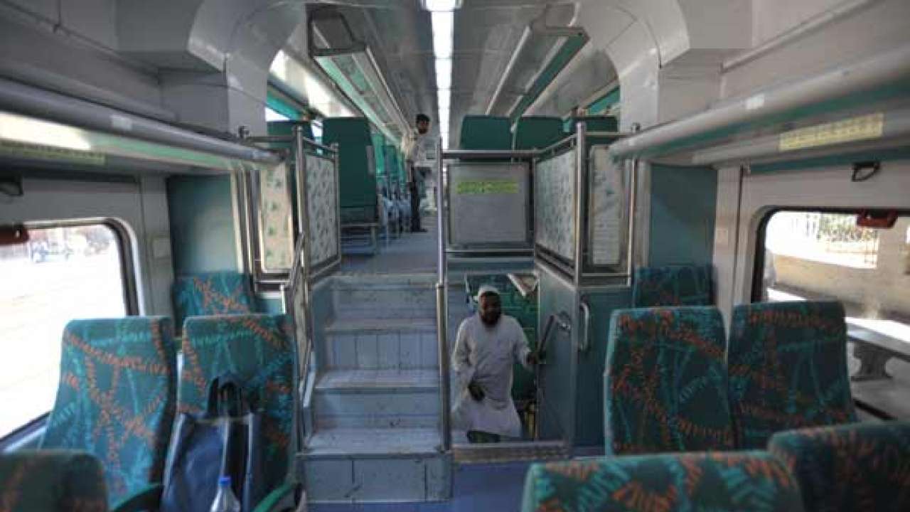 First look Airconditioned ChennaiBangaloreChennai doubledecker train