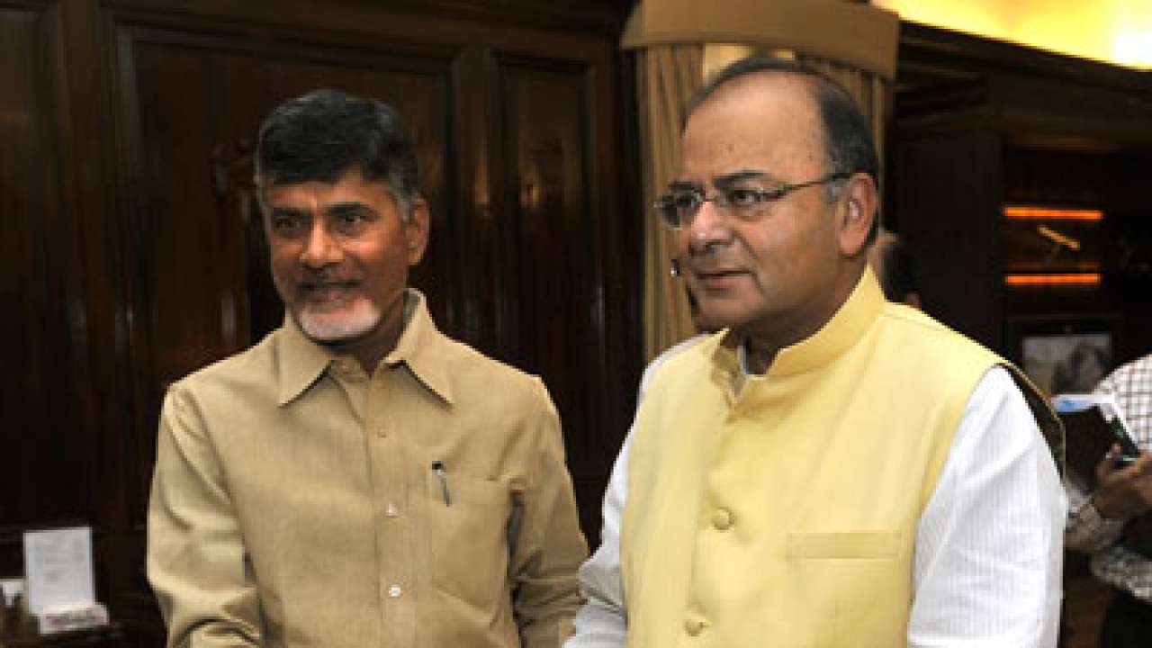 Image result for arun jaitley and chandrababu naidu