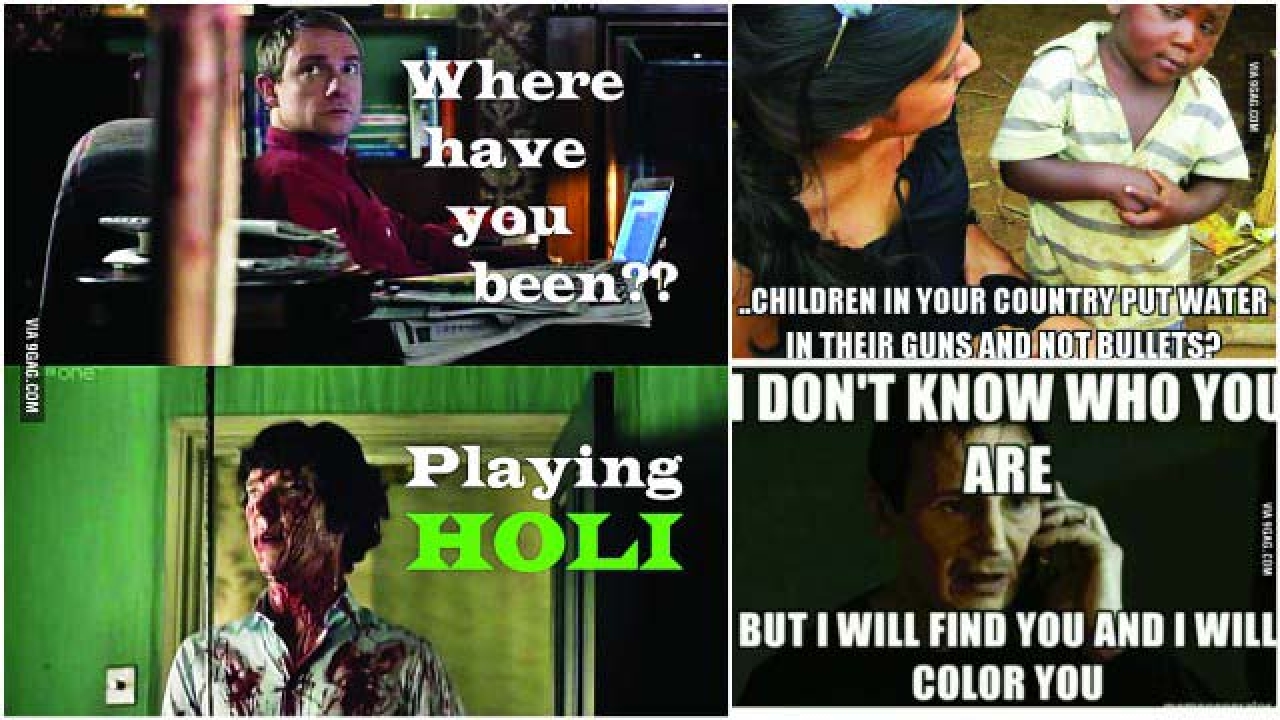 Holi Memes Because Only WhatsApp Messages And Facebook Updates Are