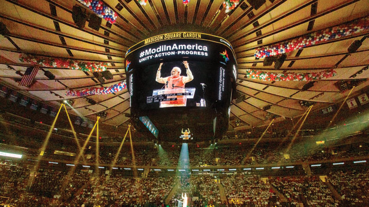 narendra modi madison square garden India will lead world in 21st century : narendra modi at madison square garden new york: addressing a rapturous crowd of nris here, prime minister narendra modi. narendra modi madison square garden India will lead world in 21st century : narendra modi at madison square garden new york: addressing a rapturous crowd of nris here, prime minister narendra modi.