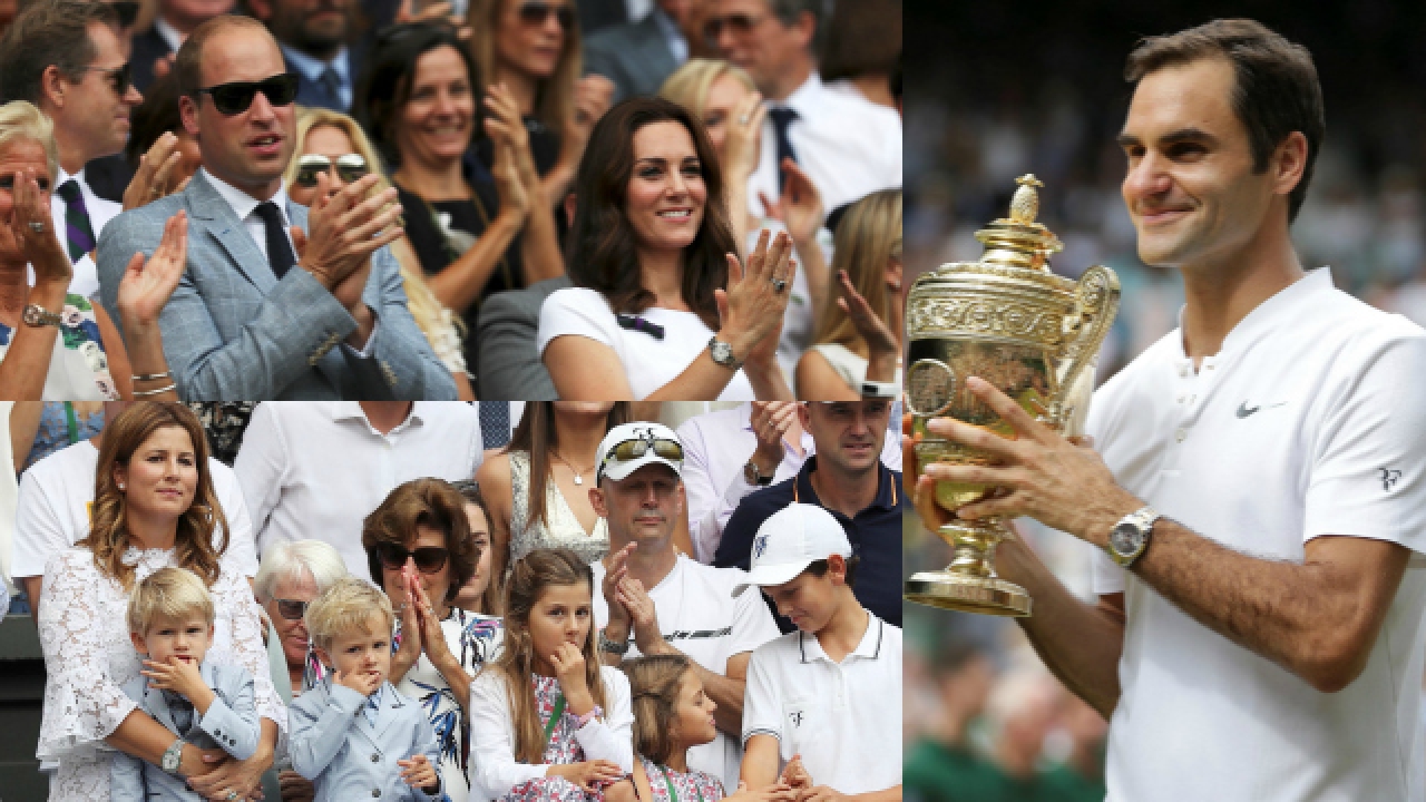 WATCH | Wimbledon: Roger Federer congratulated by family ...