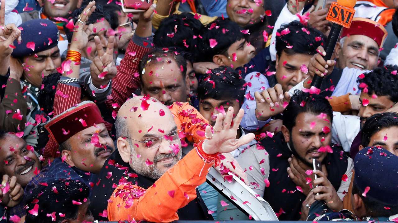 BJP intensifies efforts to make new govt in HP, Gujarat BJP intensifies efforts to make new govt in HP, Gujarat