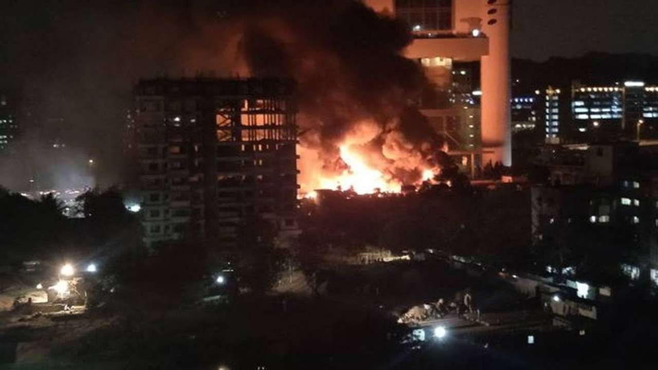 Massive fire breaks out at Cinevista studio in Mumbai