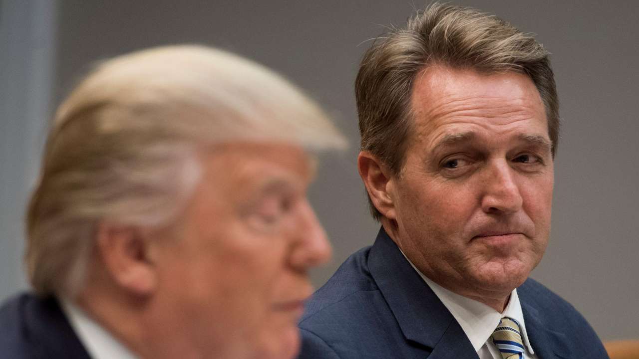 Flake Condemns Trump for 'Shameful, Repulsive' Attacks on Media Flake Condemns Trump for 'Shameful, Repulsive' Attacks on Media