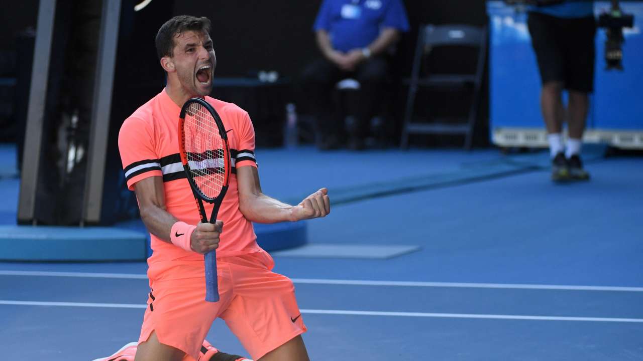 Australian Open Day 5: Grigor Dimitrov rallies past Andrey Rublev