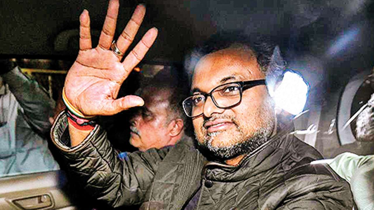 Karti Chidambaram taken to Mumbai for questioning in INX media bribery case