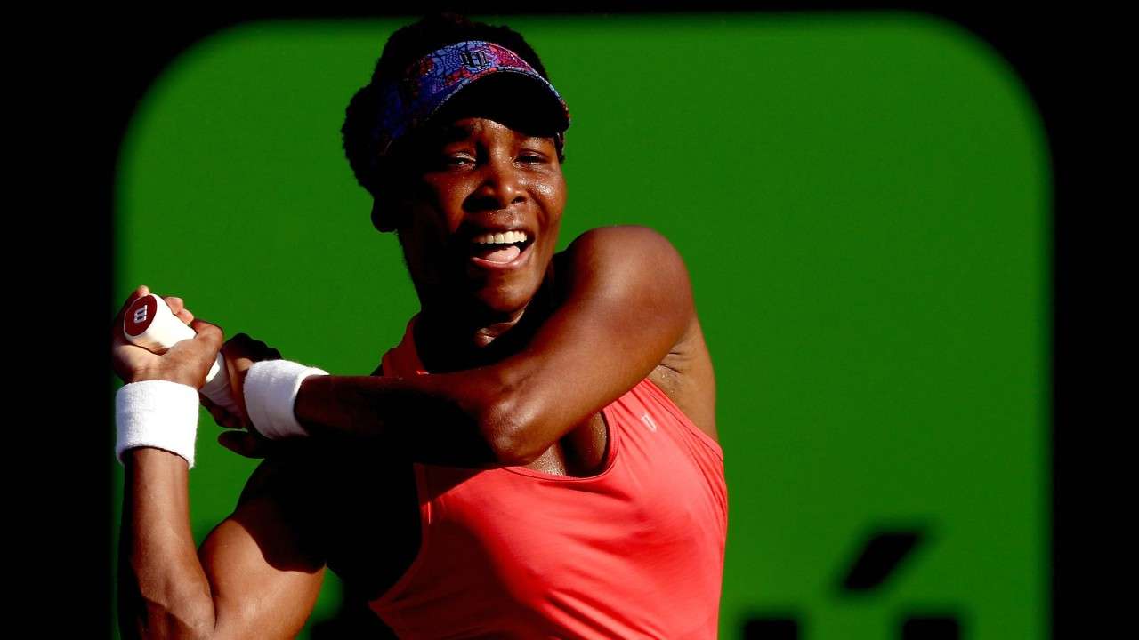 Venus saves three match points to beat Bertens in Miami Venus saves three match points to beat Bertens in Miami