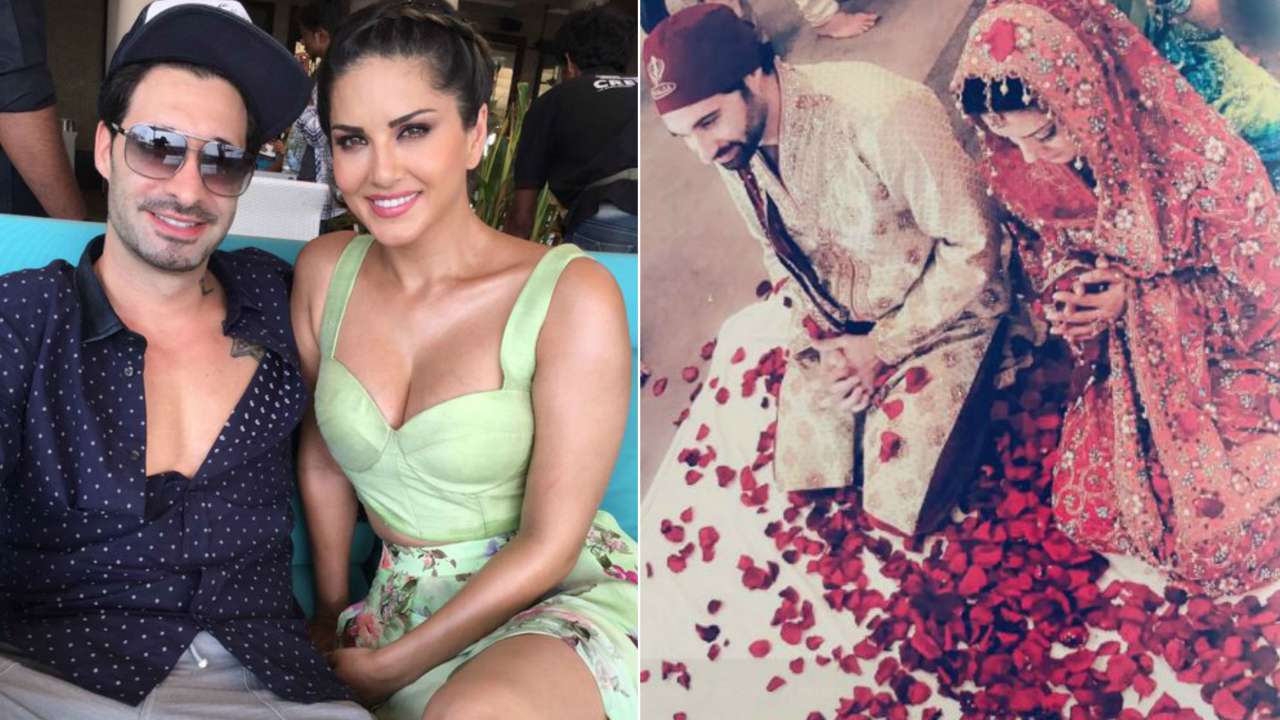 Sunny Leone with husband Daniel Weber 