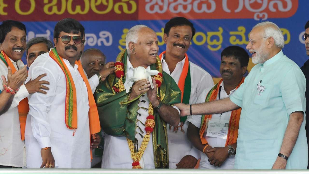 Image result for BS Yeddyurappa confident in BJP winning this Election in Karnataka