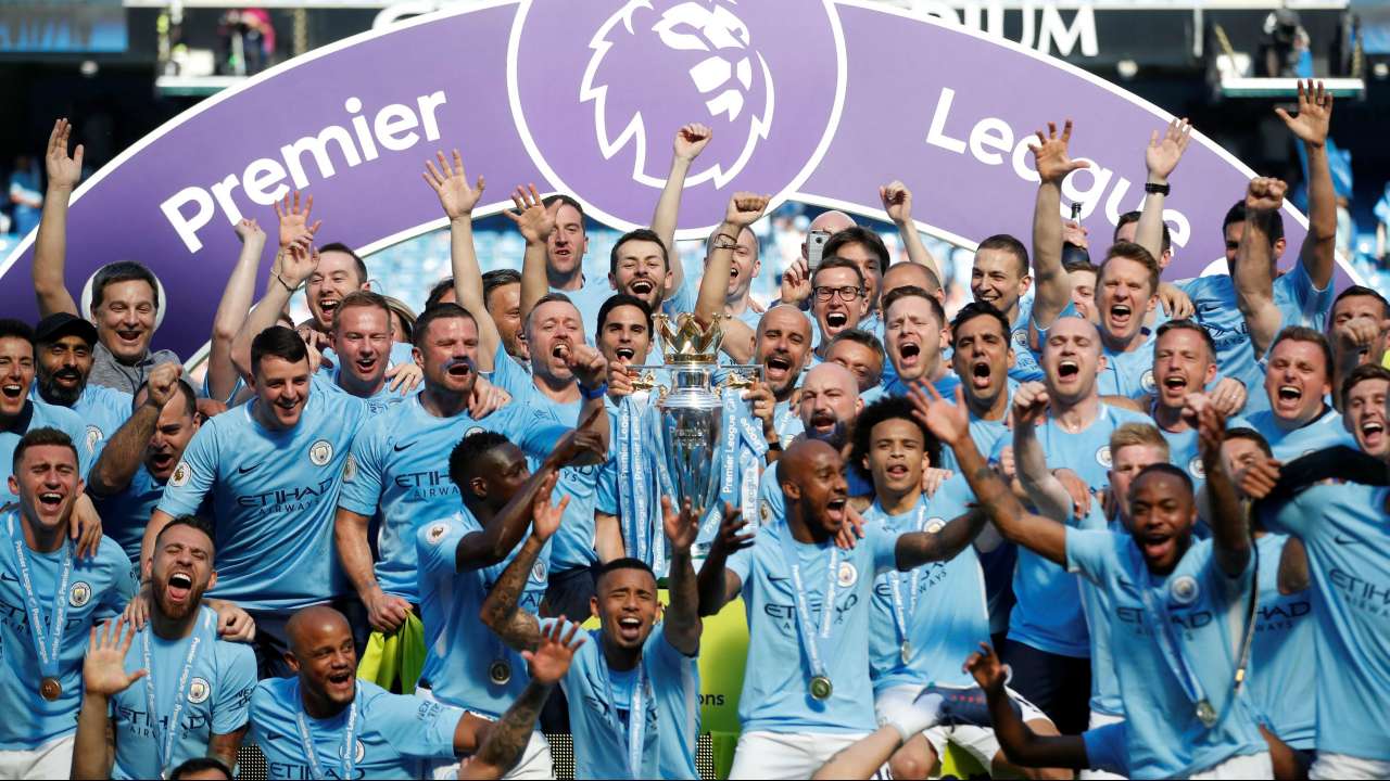 Image result for man city epl champions 2018