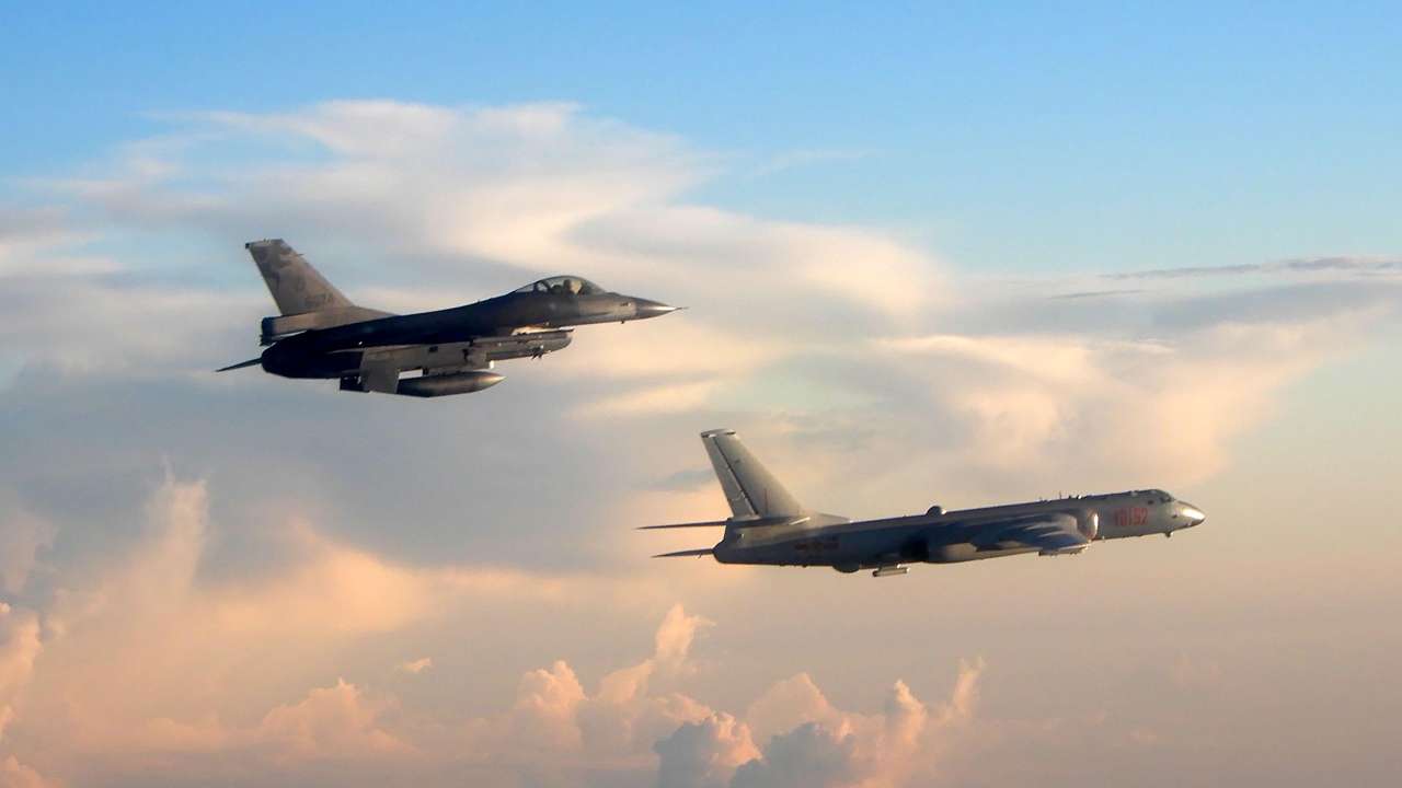 Taiwan scrambles jets to intercept Chinese bombers