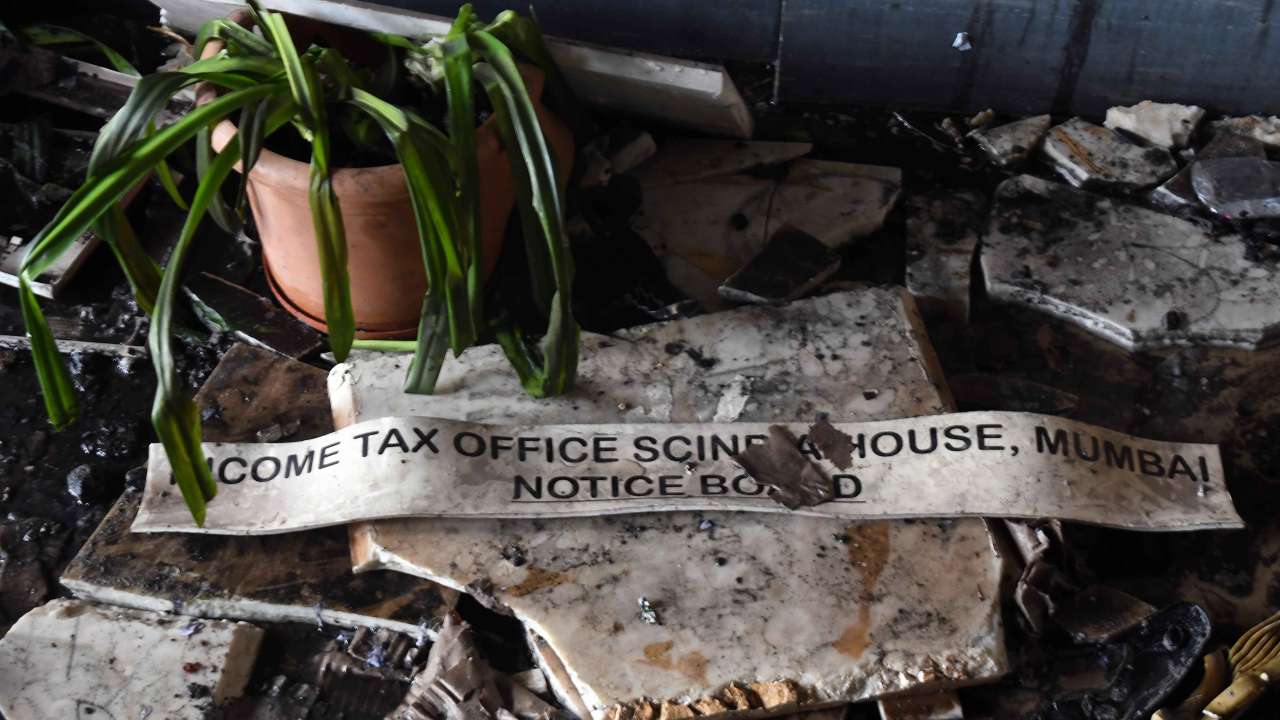 Income Tax office burnt to crisp