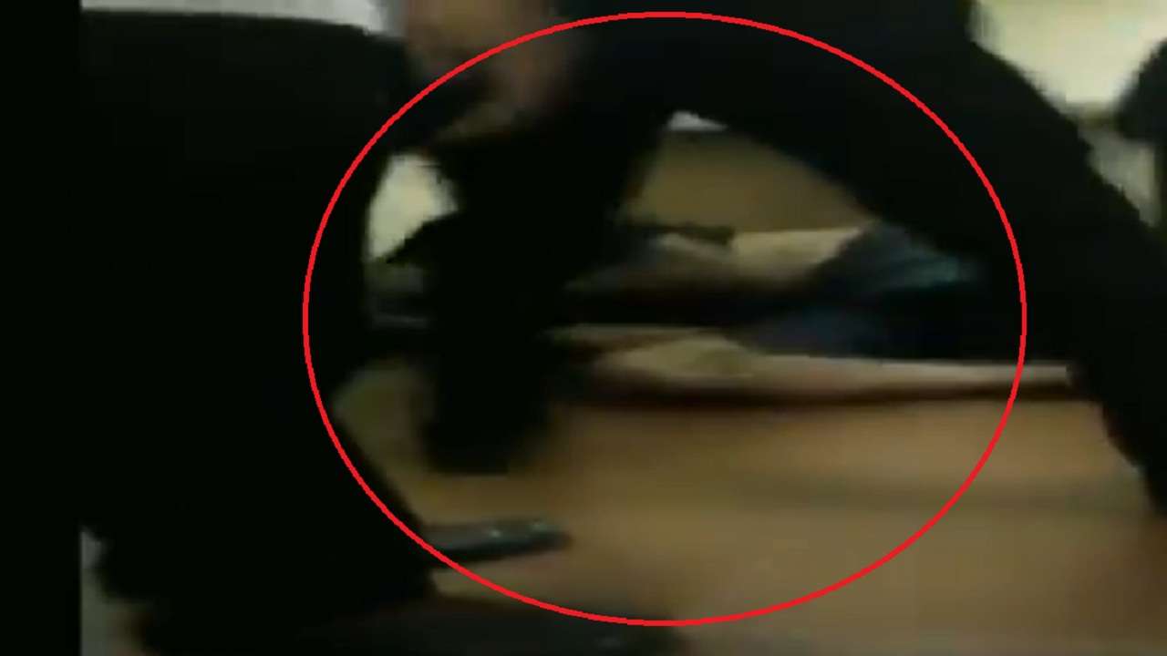 Rape accused being thrashed