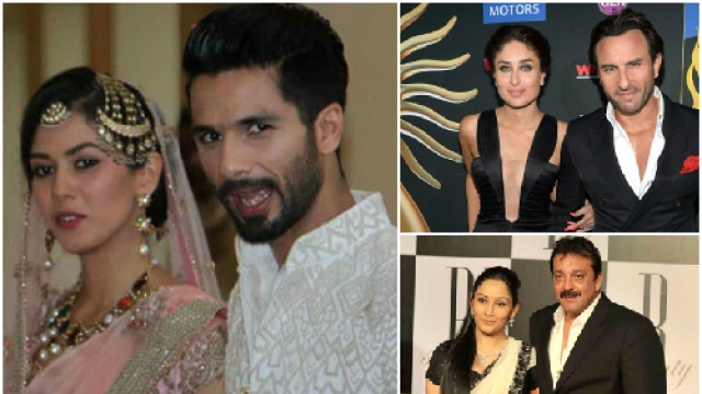 Shahid-Mira, Saif-Kareena, Sanjay-Maanyata: 8 Bollywood couples with