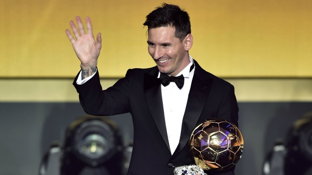 Barcelona star Lionel Messi wins Ballon d'Or for fifth time