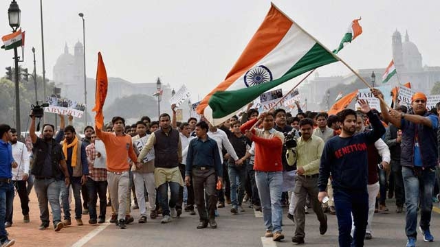 Rahul Gandhi visits JNU; faces black flags, 'go back' slogans