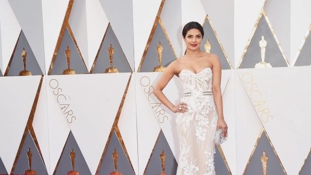 Priyanka Chopra in a Zuhair Murad gown at Oscars 2016