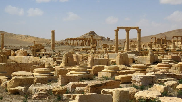 Islamic State [IS) group jihadists took over Palmyra in October 2015