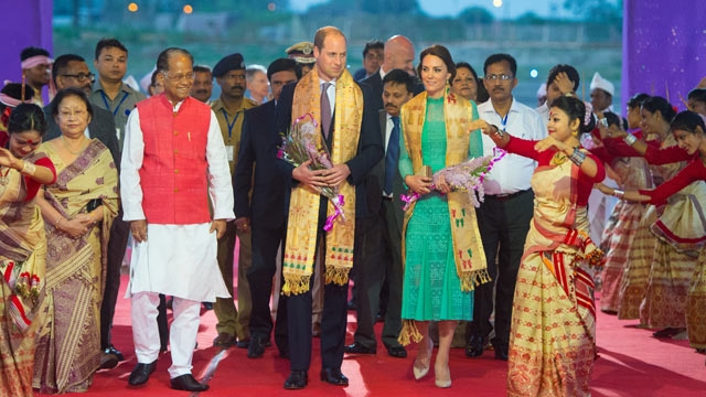 The Royal couple reach Assam