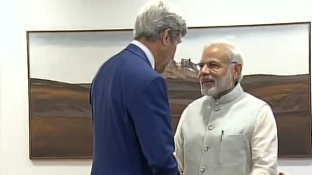 kerry with pm modi